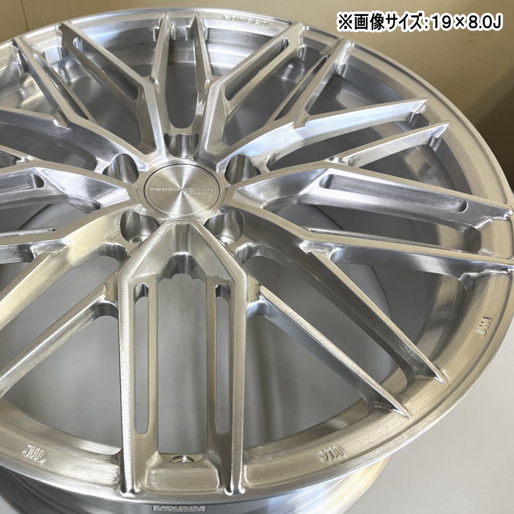 225/40R19 93W XL ヨコハマ ADVAN NEOVA AD09 夏用 サマータイヤ TRAFFICSTAR FORGED TSF-03 クラウン 60系プリウスの画像