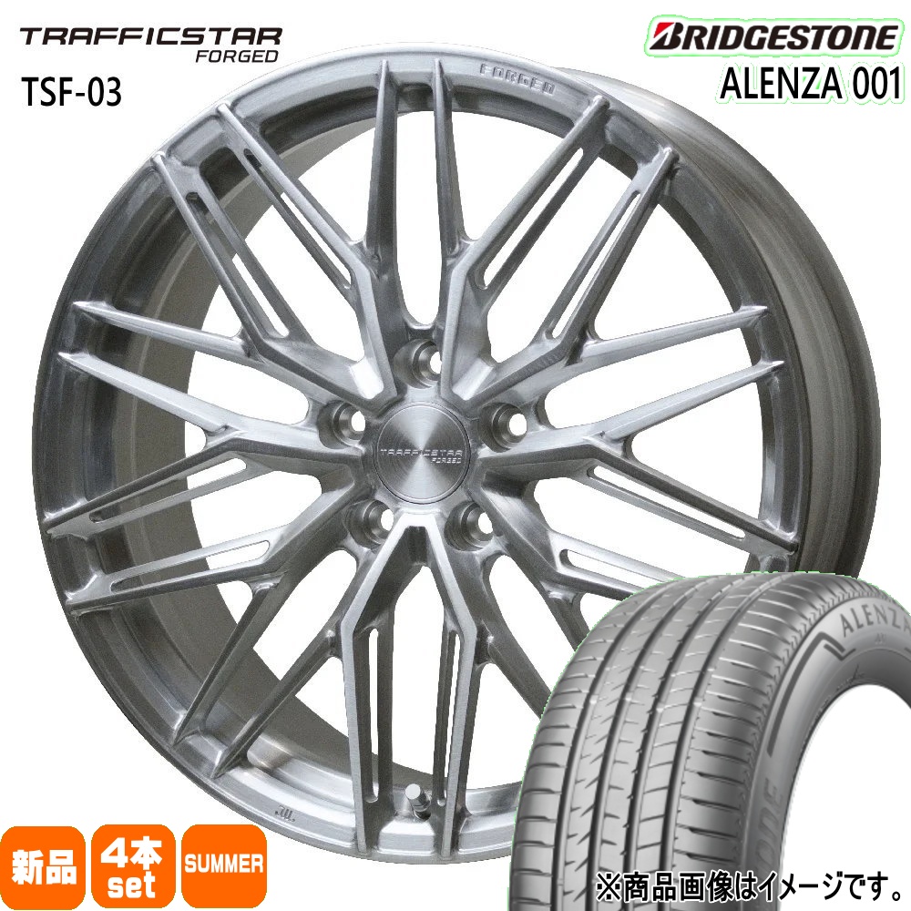 BRIDGESTONE - 255/45R20  ブリヂストン ALENZA 001 夏用 夏場タイア TRAFFICSTAR FORGED TSF-03 GN系 アウトランダー
