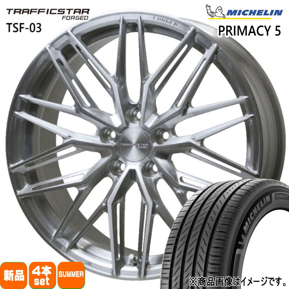 ミシュラン - 235/40R19 96W XL RIMACY 5 夏用 朱夏タイア TRAFFICSTAR FORGED TSF-03 カムリ 見澄ますX 自動車-車、バイク、自転車-夏タイヤ、ホイールセット