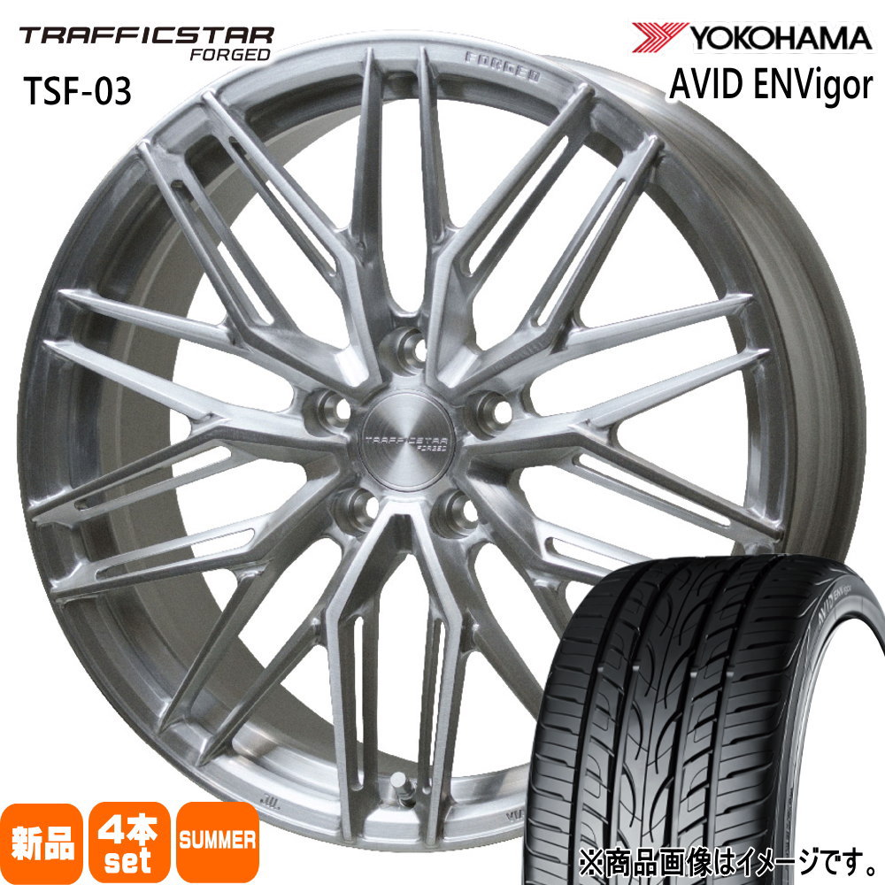 235/40R19 96W XL ヨコハマ AVID ENVigor S321 夏用 サマータイヤ TRAFFICSTAR FORGED TSF-03 カムリ マークX