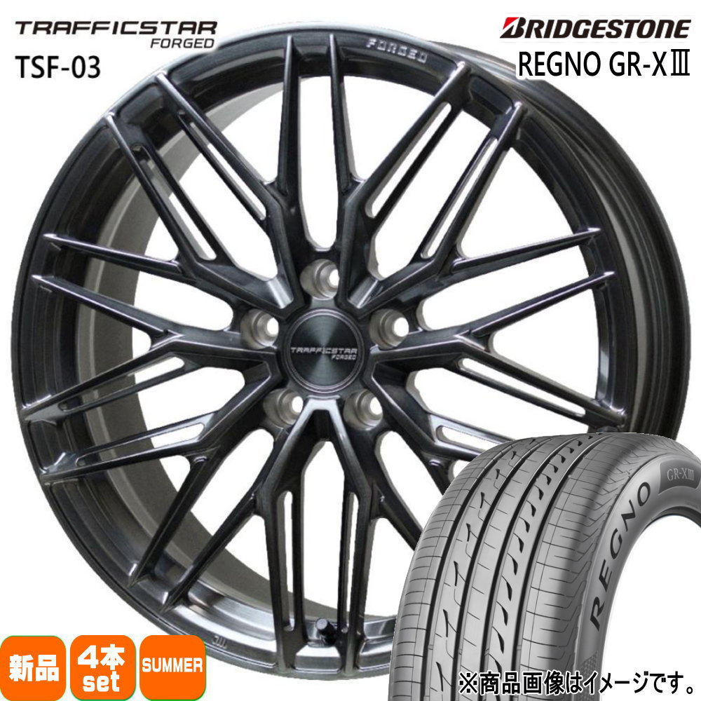 235/35R19 91W XL ブリヂストン REGNO GR-X3 夏用 サマータイヤ TRAFFICSTAR FORGED TSF-03 GRヤリス シビック ジェイド