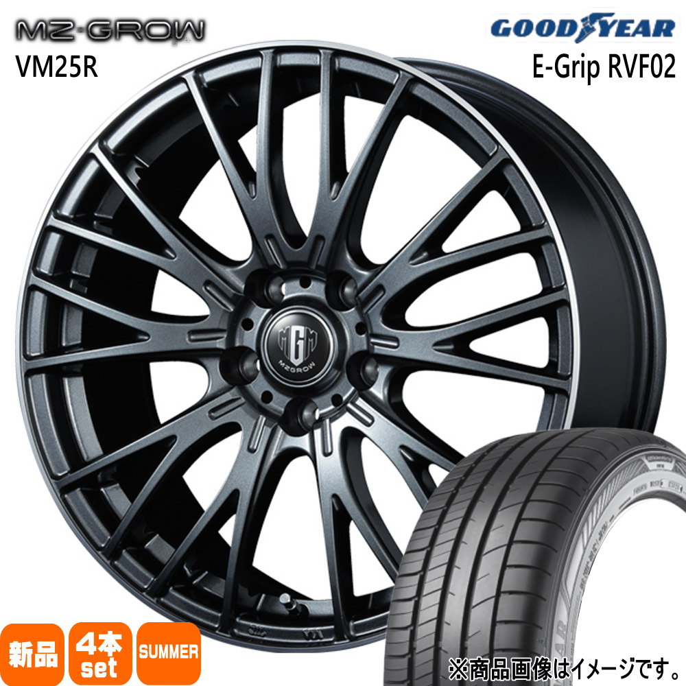 215/45R18 93W グッドイヤー EfficentGrip RVF02 夏用 サマータイヤ MZ-GROW VM25R SAI プリウスα