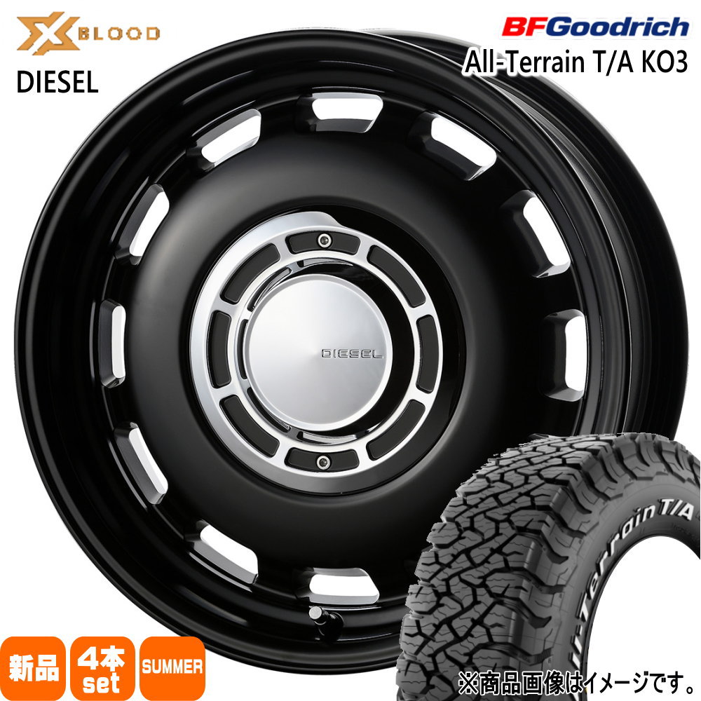 225/75R16 115/112S LRE LT BFグッドリッチ All-Terrain T/A KO3 夏用 サマータイヤ X BLOOD DIESEL JB64 JB23 ジムニー 専用  16インチ