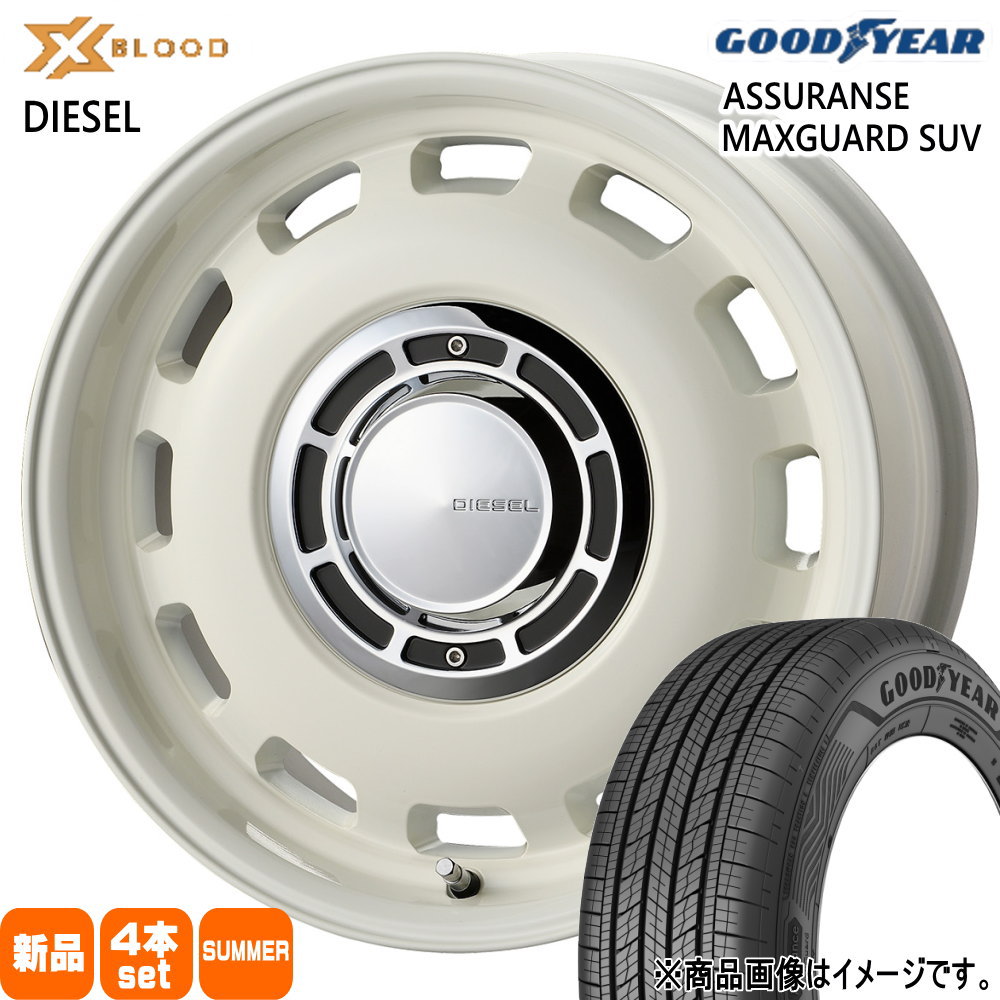 215/70R16 100H グッドイヤー ASSURANCE MAXGUARD SUV 夏用 サマータイヤ X BLOOD DIESEL JB74 ジムニーシエラ 専用  16インチ
