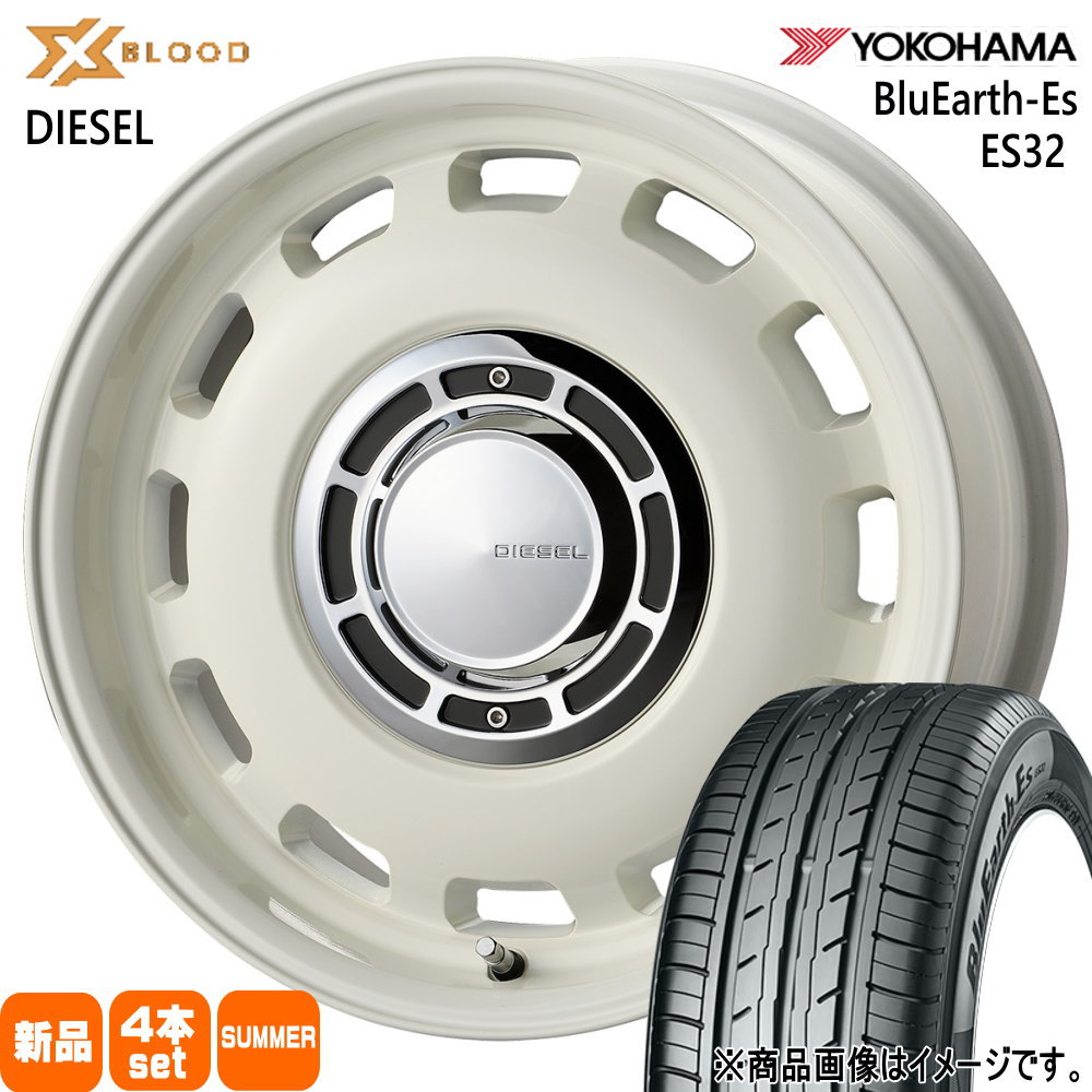 165/65R14 79S ヨコハマ BluEarth-Es ES32 夏用 サマータイヤ X BLOOD DIESEL ハスラー デリカミニ4WD ハイゼット アゲトラ  14インチ