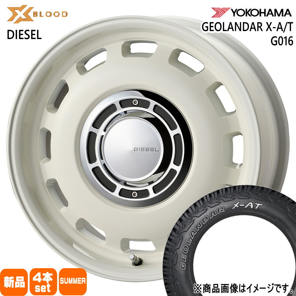 225/75R16 103/100Q LT ヨコハマ GEOLANDAR X-AT G016 夏用 サマータイヤ X BLOOD DIESEL JB74 ジムニーシエラ 専用  16インチ