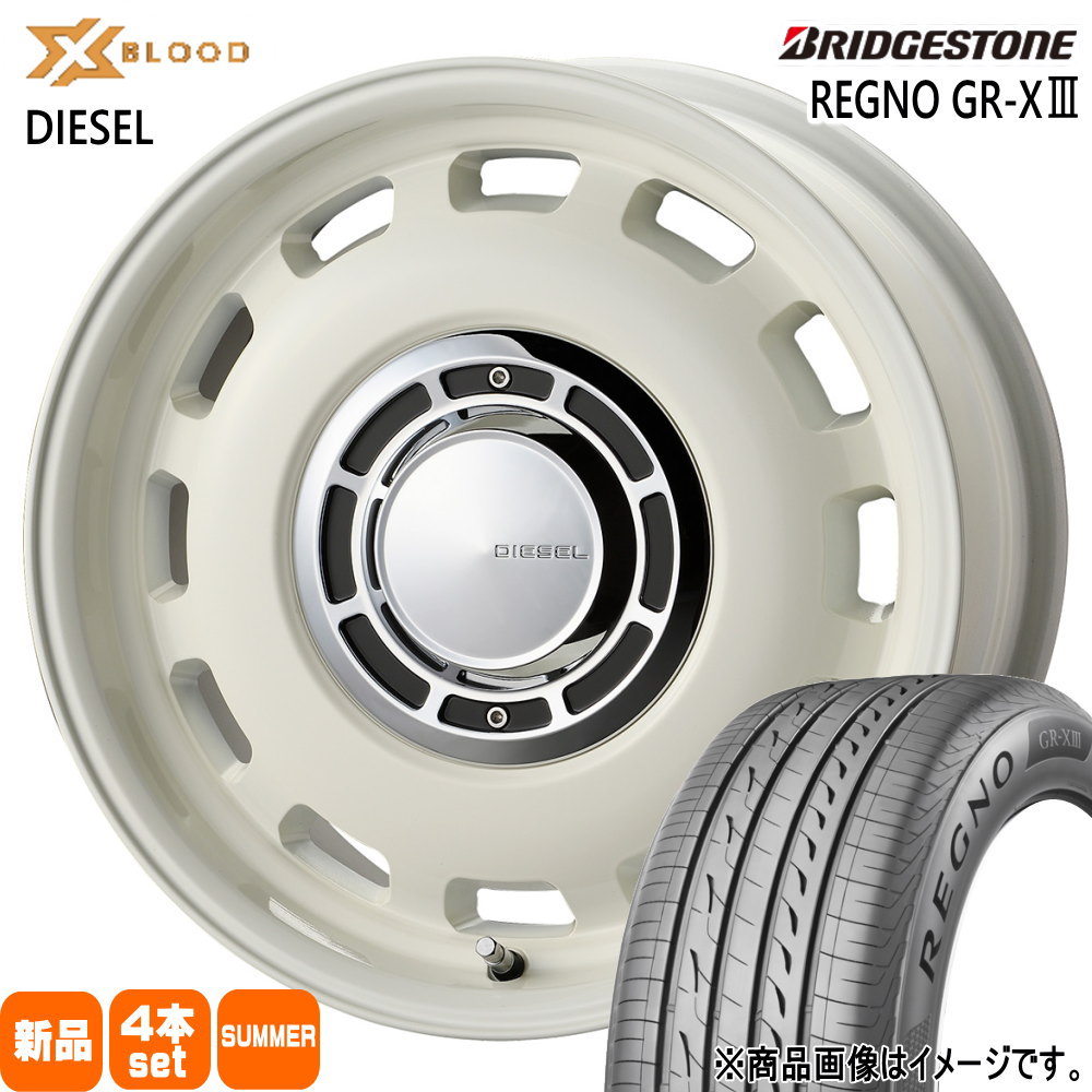 195/65R15 91H ブリヂストン REGNO GR-X3 夏用 サマータイヤ X BLOOD DIESEL CT 30 50系 プリウス ウィッシュ  15インチ
