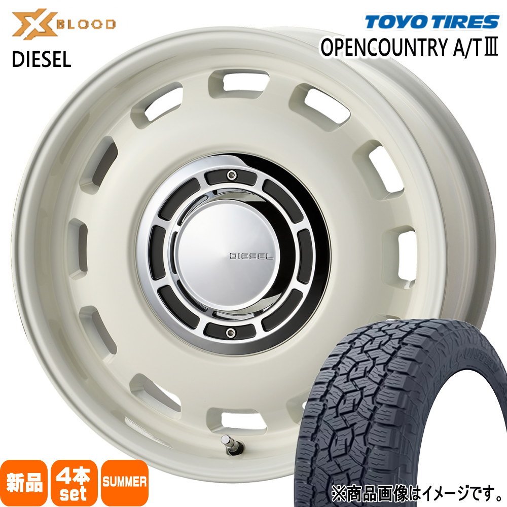 235/70R16 106T トーヨータイヤ OPENCOUNTRY A/T3 夏用 サマータイヤ X BLOOD DIESEL JB64 JB23 ジムニー 専用  16インチ