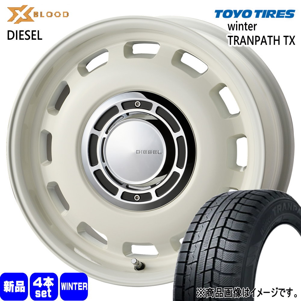 215/70R16 100Q トーヨータイヤ WinterTRANPATH TX 冬用 スタッドレスタイヤ X BLOOD DIESEL JB64 JB23 ジムニー 専用  16インチ