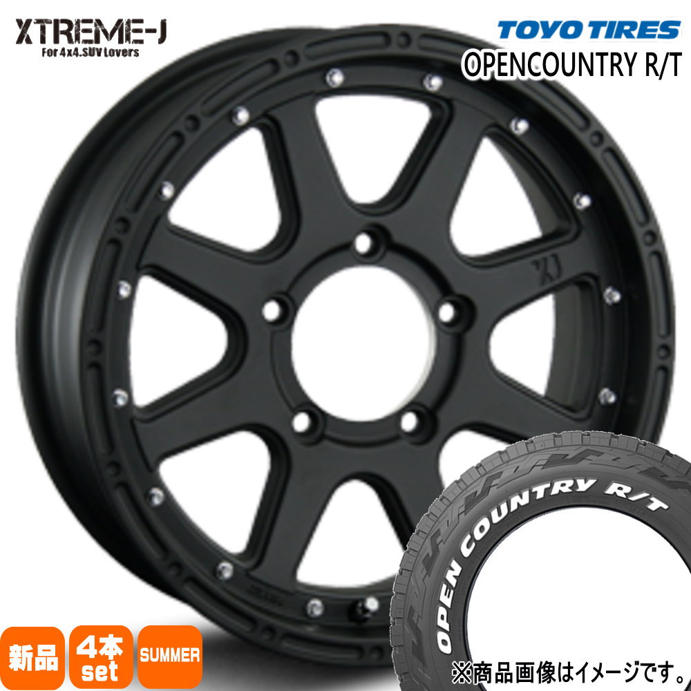 OPEN COUNTRY - 235/70R16 106Q トーヨータイヤ OPENCOUNTRY R/T 夏用 朱夏タイア XTREME-J JB64 JB23 ジムニー 専用  16in 夏タイヤ、ホイールセット-タイヤ、ホイール-自動車