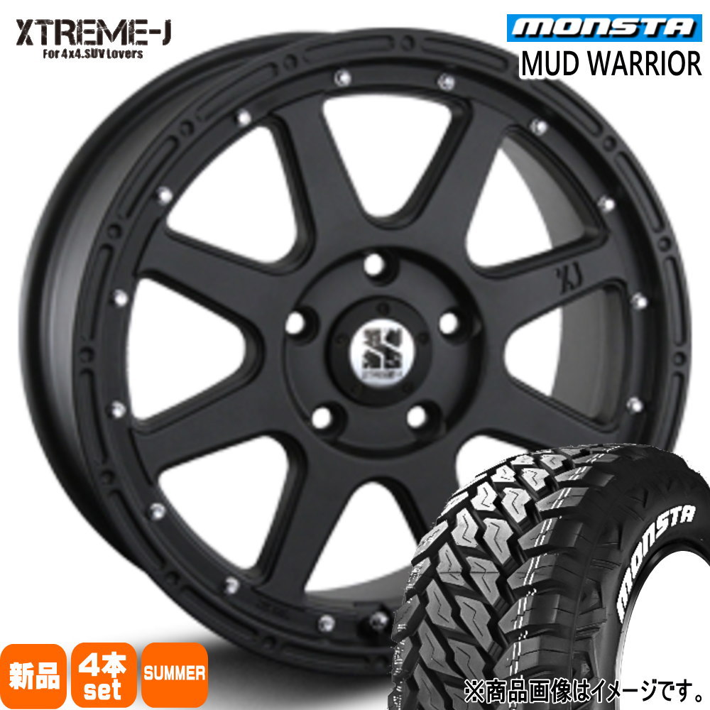 215/70R16 107/105Q LT モンスタ MUD WARRIOR 夏用 サマータイヤ XTREME-J T31エクストレイル アウトランダー デリカD5 16インチ