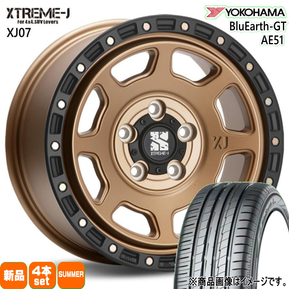 205/60R16 92V ヨコハマ BluEarth-GT AE51 夏用 サマータイヤ XTREME-J XJ07 トヨタ 90系 ノア ヴォクシー/日産 ジューク 16インチ