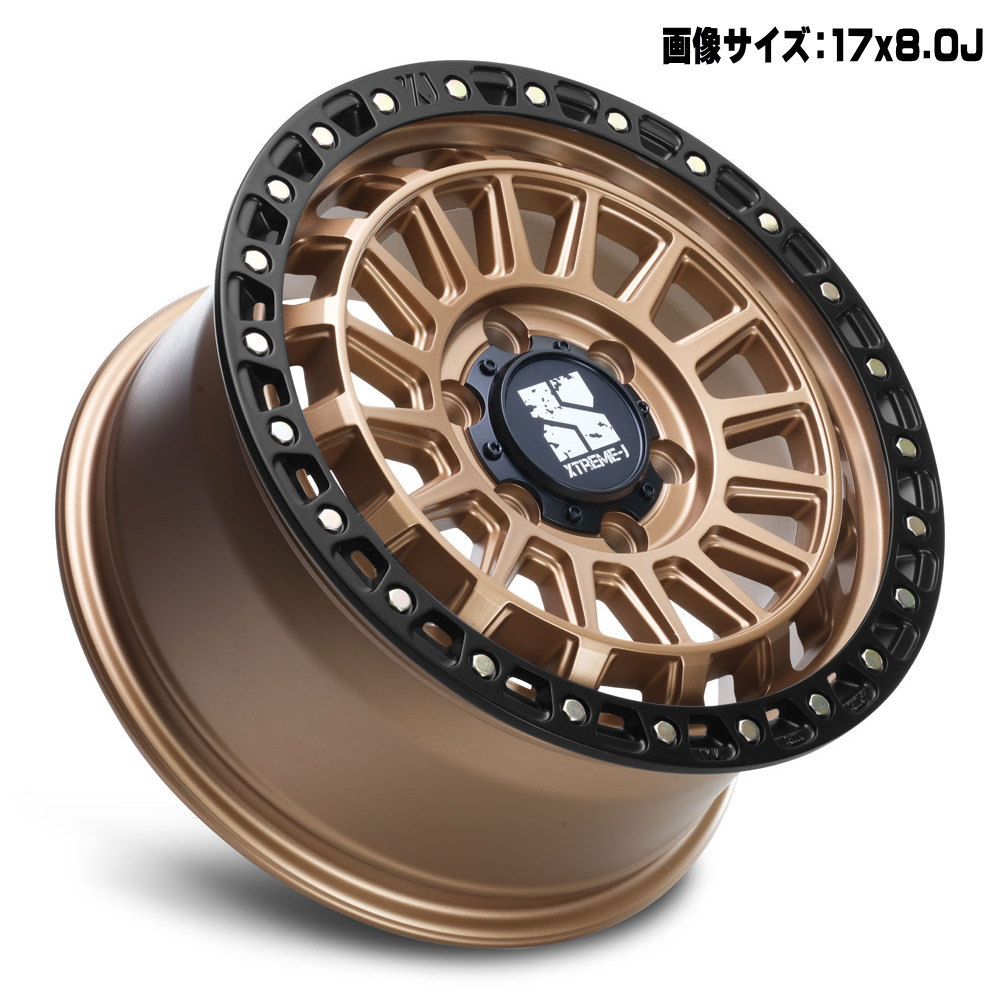 4本セット ランクル 250 トライトン GLS 17 × 8.0 +50 6/139.7 MLJ XTREME-J XJ08 新品 17インチ ホイールのみの画像