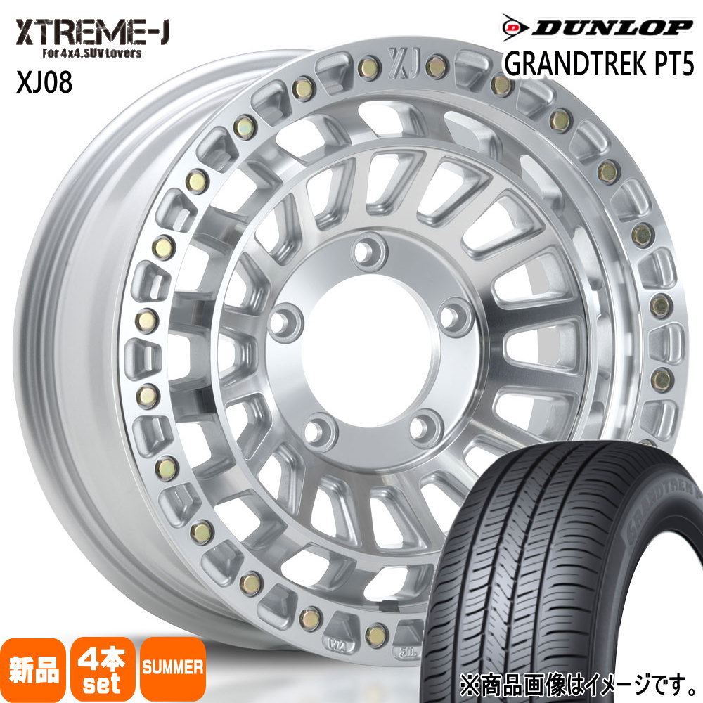DUNLOP - 225/70R16 103H ダンロップ GRANDTREK PT5 夏用 朱夏タイア XTREME-J XJ08 JB74 ジムニーシエラ 専用  16in 自動車-夏タイヤ、ホイールセット-車、バイク、自転車