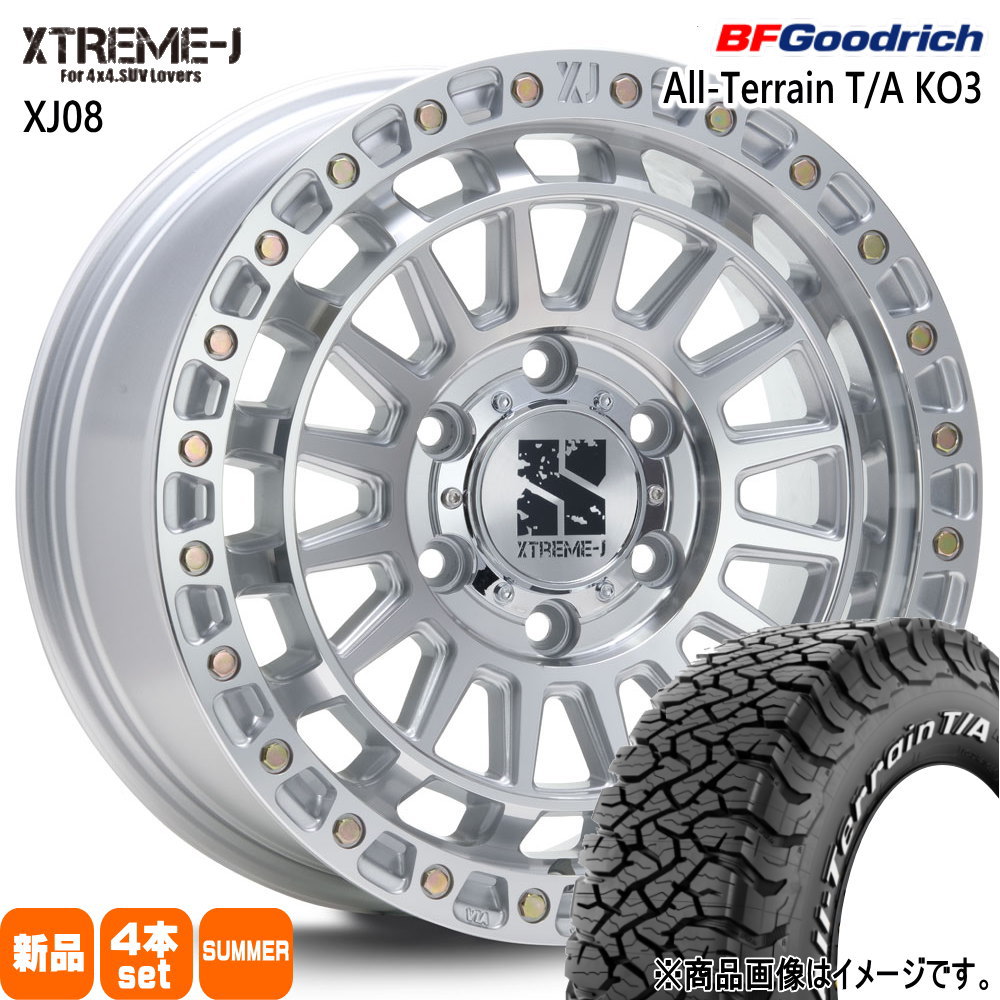 BFグッドリッチ - 265/65R17 116/113S LRD LT All-Terrain T/A KO3 夏用 朱夏タイア XTREME-J XJ08 トヨタ ハイラックス プラド  17in 車、バイク、自転車-夏タイヤ、ホイールセット-タイヤ、ホイール