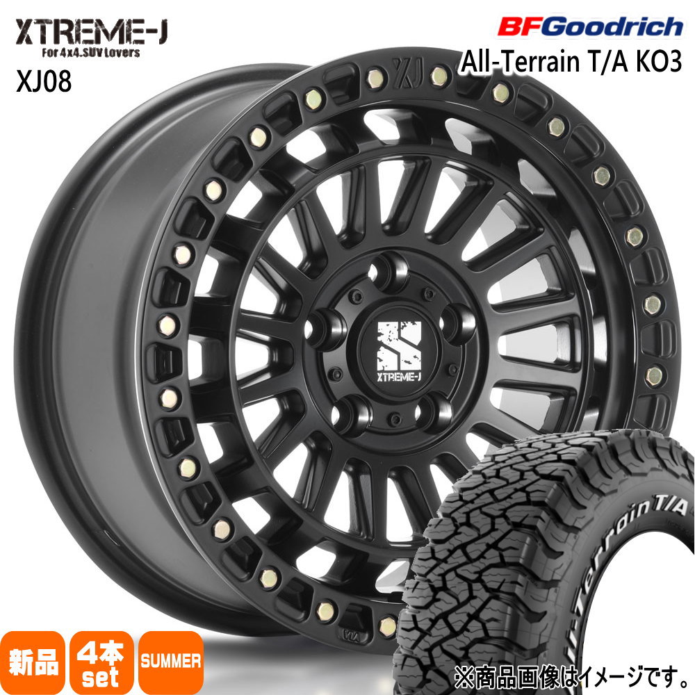 285/70R17 121/118S LRD LT BFグッドリッチ All-Terrain T/A KO3 夏用 サマータイヤ XTREME-J XJ08 JEEP JK JL ラングラー  17インチ