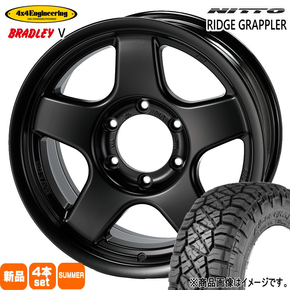 トヨタ RAV4/三菱 デリカD5 ニットータイヤ RIDGE GRAPPLER 245/70R16 夏タイヤ 4×4Engineering BRADLEY V 7.0J 5穴 5/114.3 16インチ : 4x4bradleyv mbk 1670295114 ntrt 2457016 : タイヤショップ78