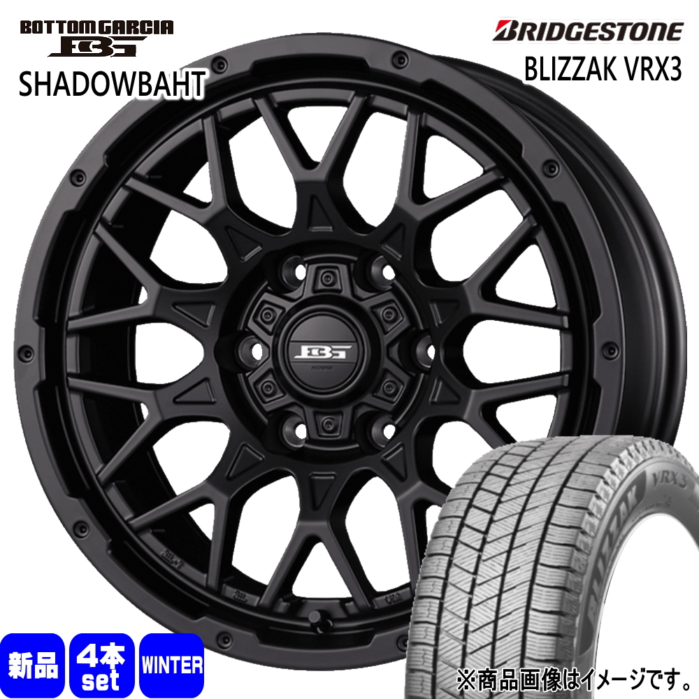 200系 ハイエース 専用 ブリヂストン BLIZZAK VRX3 215/70R16 冬タイヤ BG SHADOWBAHT 16インチ : bgshadowbaht mbk 16653863 vrx3 2157016 : タイヤショップ78