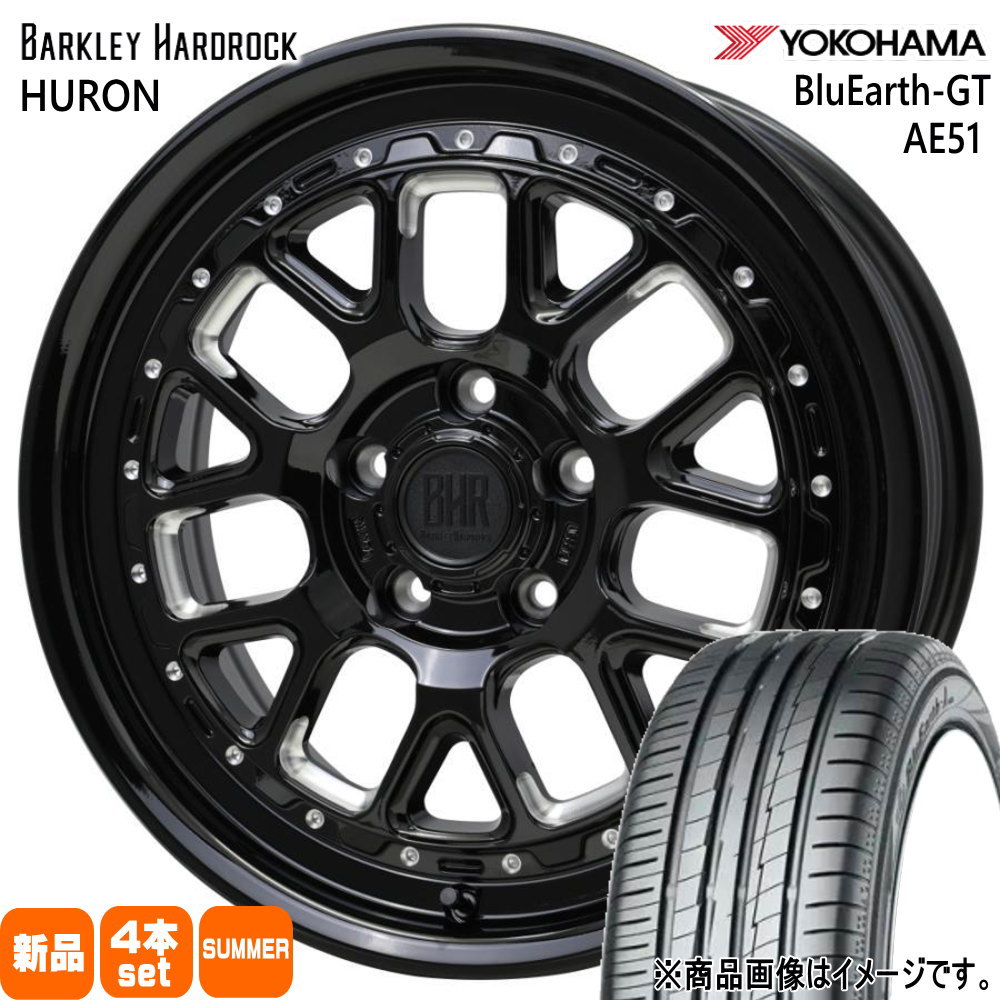 スズキ フロンクス ヨコハマ 205/50R17 93W XL BluEarth-GT AE51 夏用 サマータイヤ BARKLEY HARDLOCK HURON