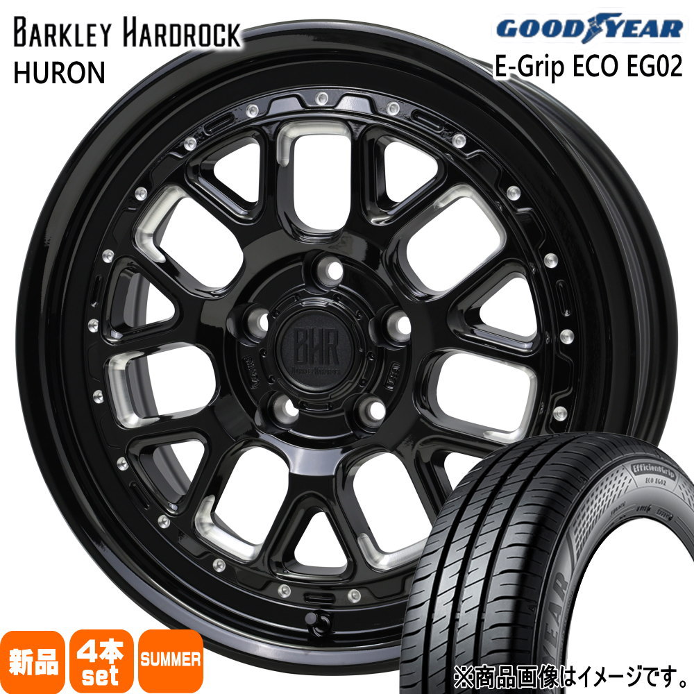 ヤリスクロス/RP6-8ステップワゴン グッドイヤー 205/65R16 95H EfficientGrip ECO EG02 夏用 サマータイヤ BARKLEY HARDLOCK HURON