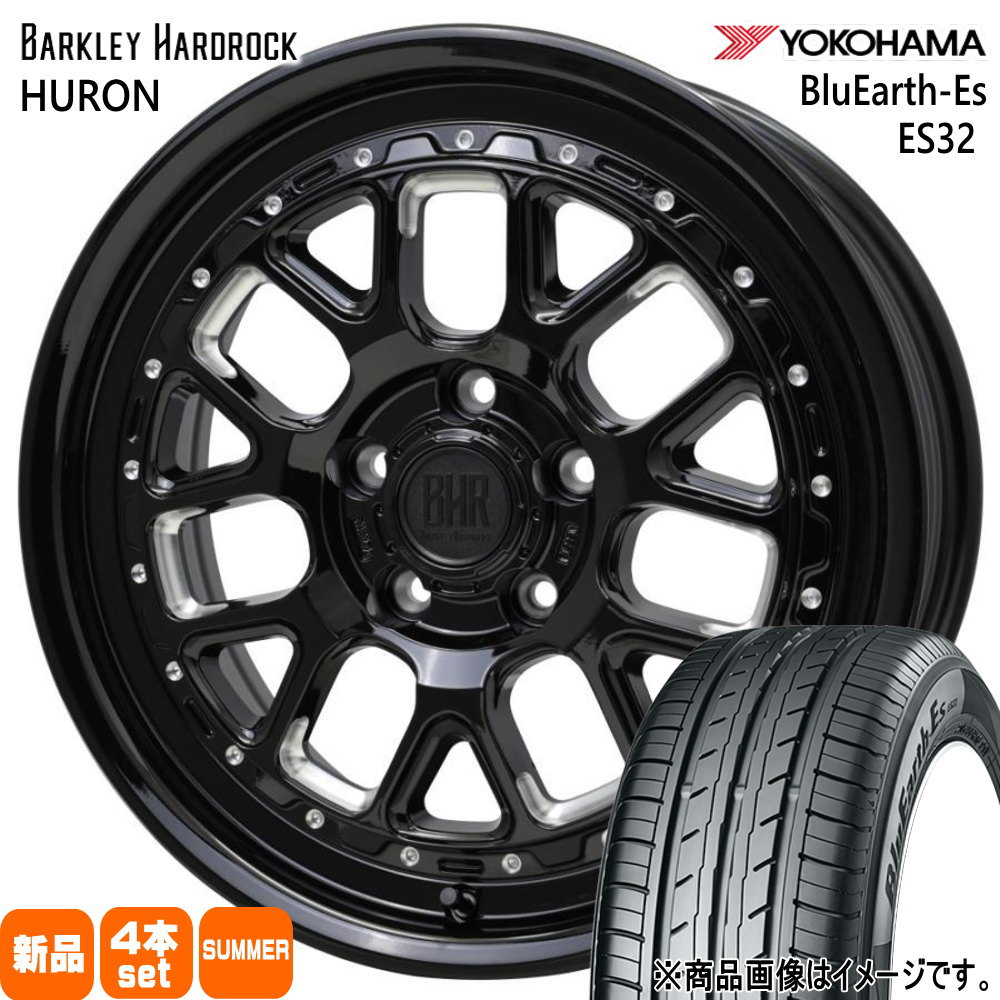 トヨタ 90系 ノア ヴォクシー/日産 ジューク ヨコハマ 205/60R16 92H BluEarth-Es ES32 夏用 サマータイヤ BARKLEY HARDLOCK HURON