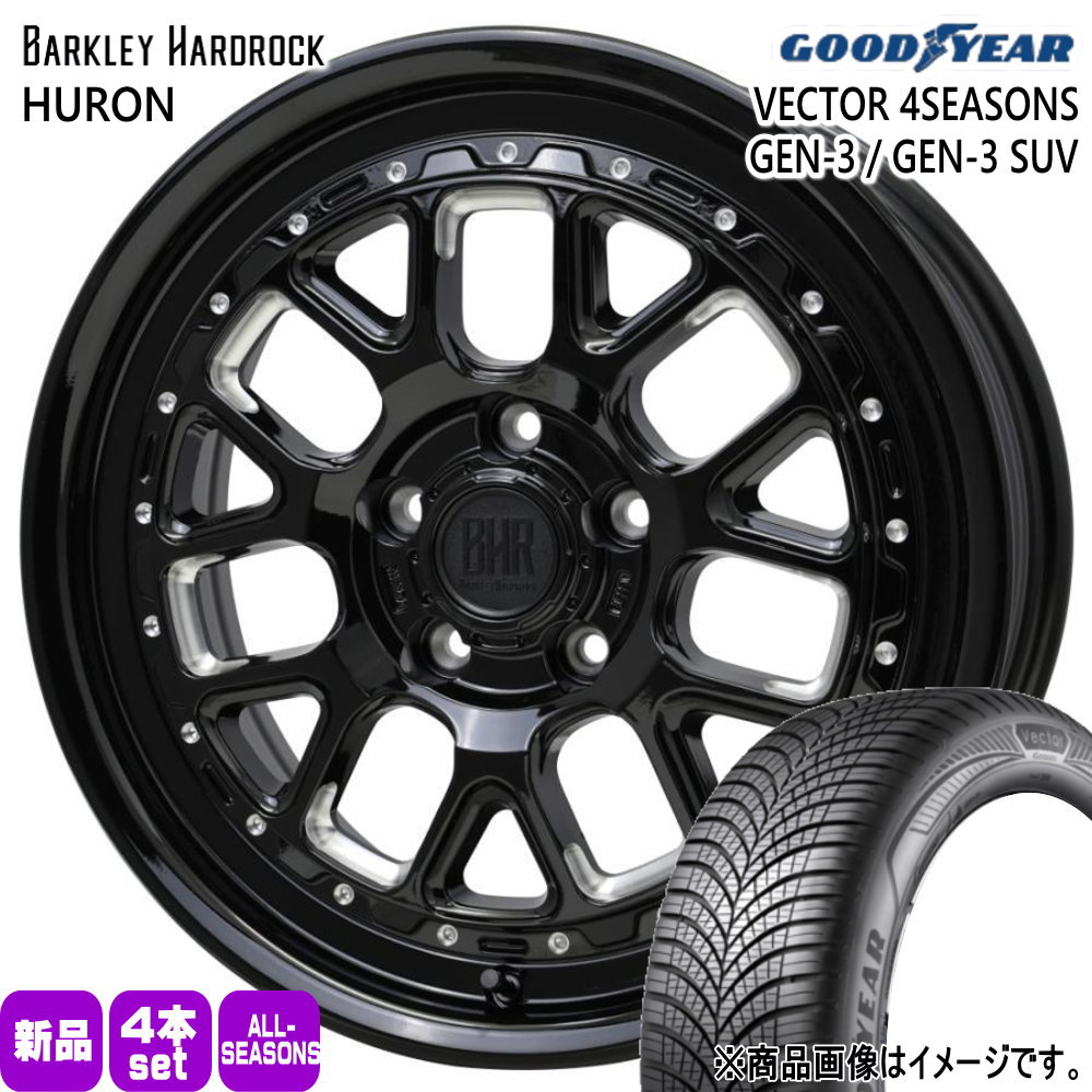 スズキ フロンクス グッドイヤー 205/50R17 93W XL VECTOR 4SEASONS GEN-3 夏冬兼用 オールシーズンタイヤ BARKLEY HARDLOCK HURON