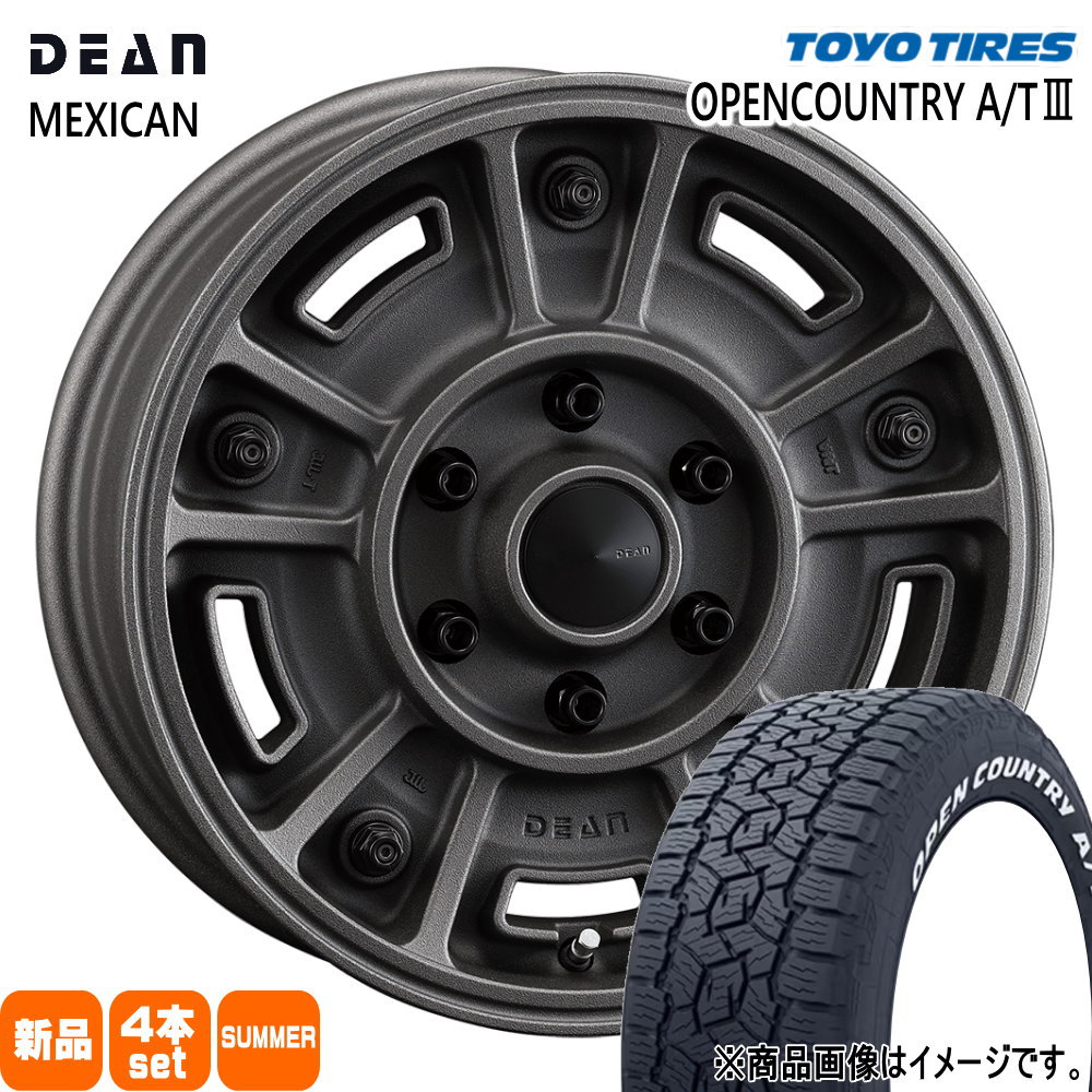 200系 ハイエース 専用  トーヨータイヤ 215/70R16 100T OPENCOUNTRY A/T3 夏用 サマータイヤ DEAN BJ MEXICAN