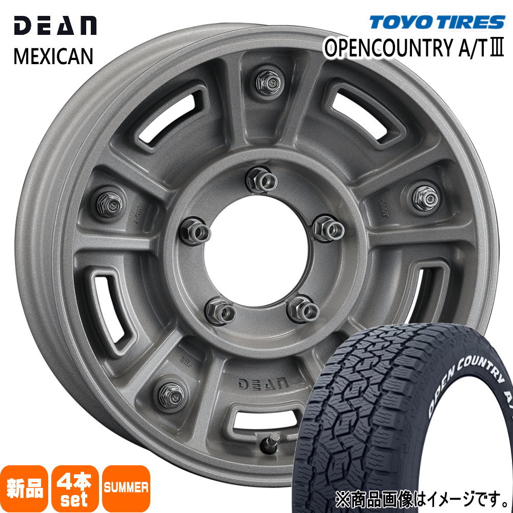 JB74 ジムニーシエラ JC74 ノマド トーヨータイヤ 215/70R16 100T OPENCOUNTRY A/T3 夏用 サマータイヤ DEAN BJ MEXICAN