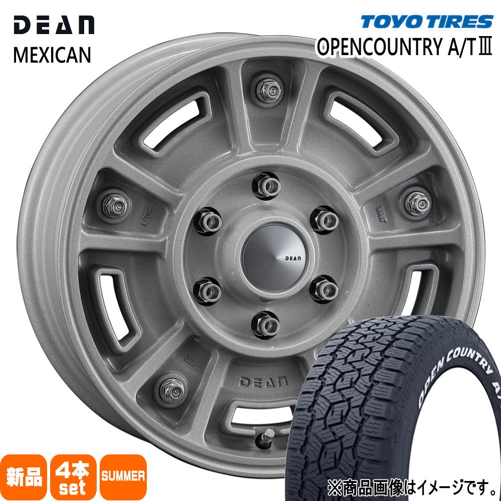200系 ハイエース 専用  トーヨータイヤ 215/70R16 100T OPENCOUNTRY A/T3 夏用 サマータイヤ DEAN BJ MEXICAN