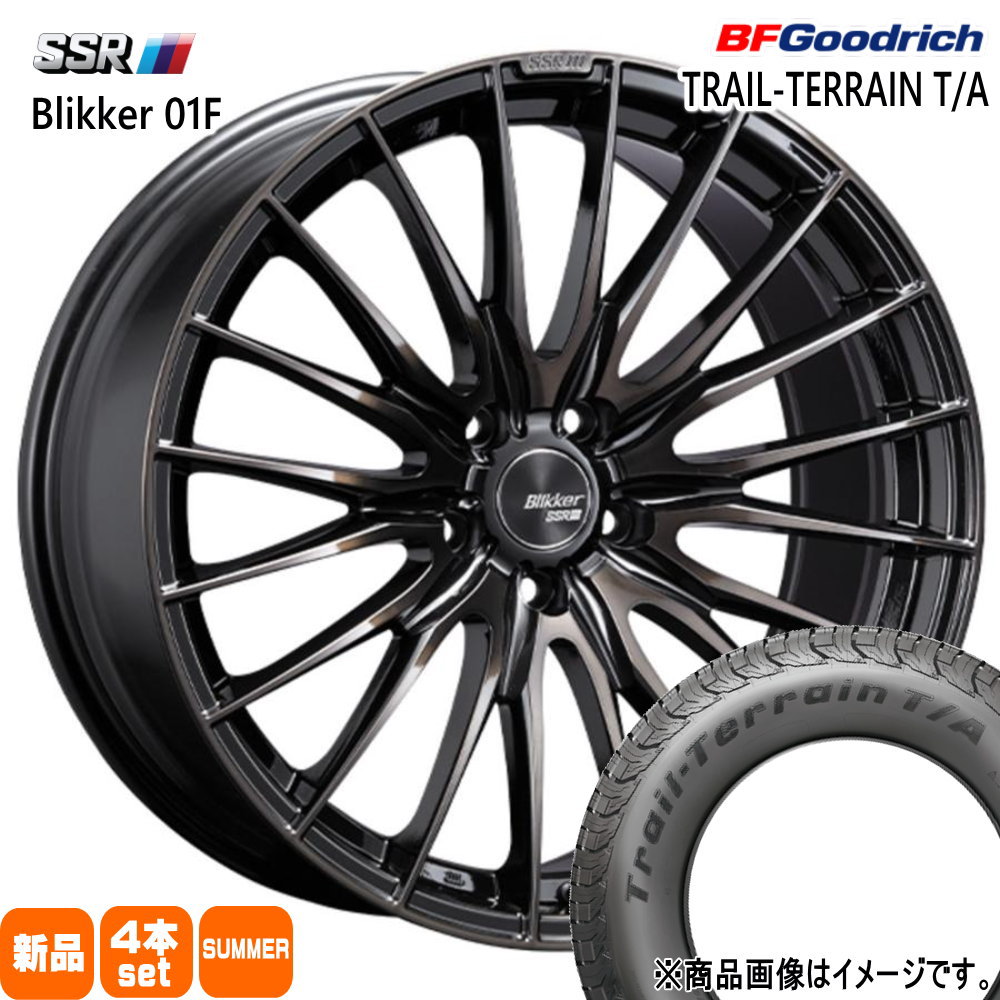 クラウンスポーツ GN系アウトランダー BFグッドリッチ 235/55R19 105H XL TRAIL-TERRAIN T/A 夏用 サマータイヤ Blikke 01F 19インチ