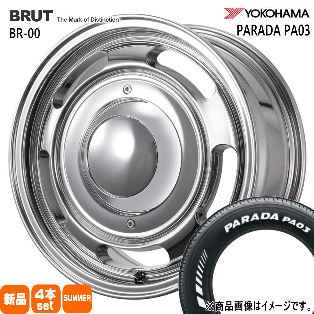 200系 ハイエース 専用  ヨコハマ 215/65R16 109/107S LT PARADA PA03 夏用 サマータイヤ BRUT BR-00