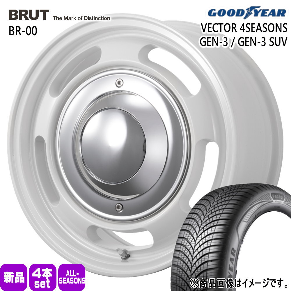 200系 ハイエース 専用  グッドイヤー 215/65R16 102V XL VECTOR 4SEASONS GEN-3 夏冬兼用 オールシーズンタイヤ BRUT BR-00