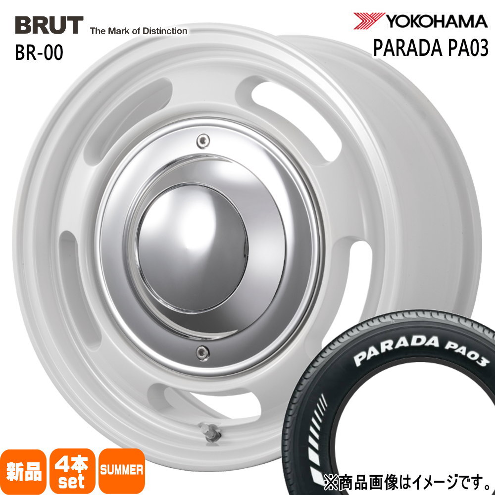 キャラバン 専用  ヨコハマ 215/65R16 109/107S LT PARADA PA03 夏用 サマータイヤ BRUT BR-00