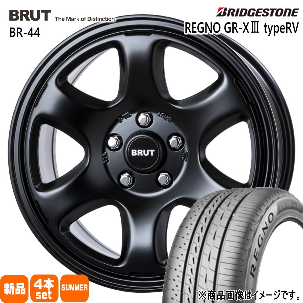 BRIDGESTONE - RAV4 ハリアー /デリカ アウトランダー  ブリヂストン 225/65R17 102H REGNO GR-X3 type RV 夏用 炎節タイア BRUT BR-44