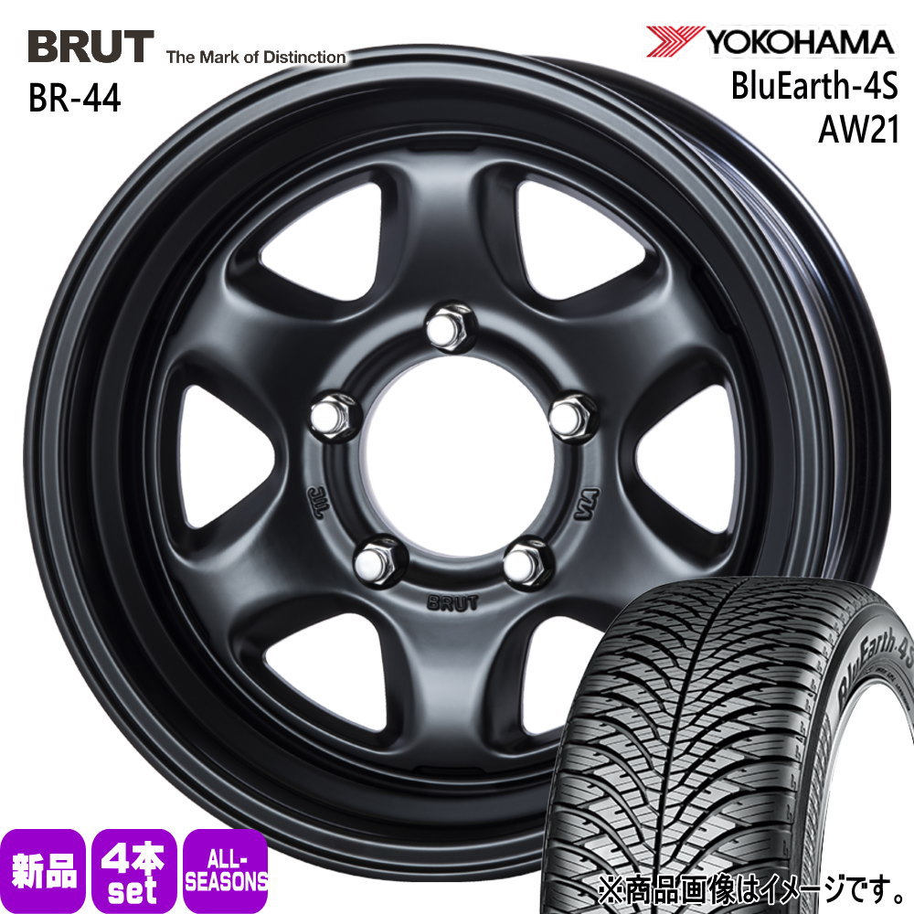 JB74 ジムニーシエラ JC74 ノマド ヨコハマ 215/70R16 100H BluEarth-4S AW21 夏冬兼用 オールシーズンタイヤ BRUT BR-44