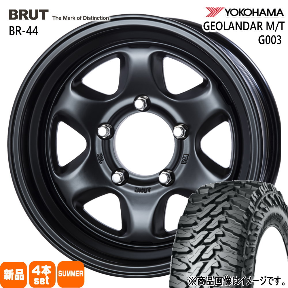 JB74 ジムニーシエラ JC74 ノマド ヨコハマ 6.50R16 97/93Q LT GEOLANDAR M/T G003 夏用 サマータイヤ BRUT BR-44