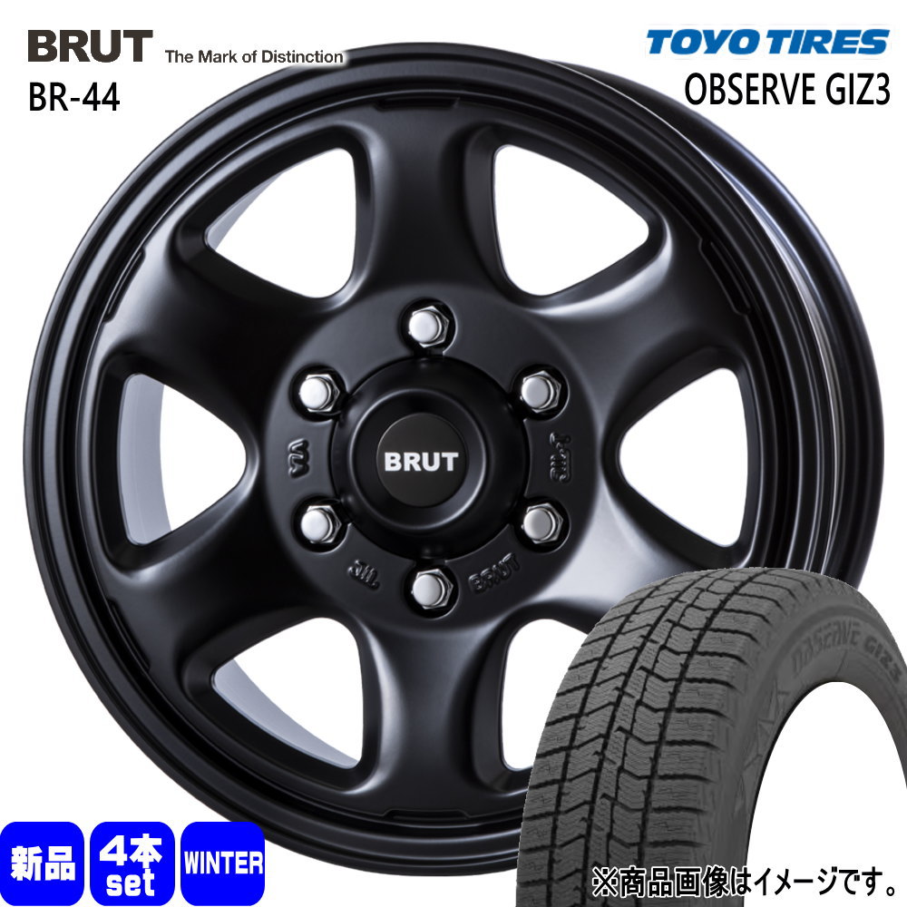 TOYO TIRES - 200系 御機嫌はやりっ児 専用  トーヨータイヤ 215/65R16  OBSERVE GIZ3 冬用 スタッドレスタイヤ BRUT BR-44 自動車-タイヤ、ホイール