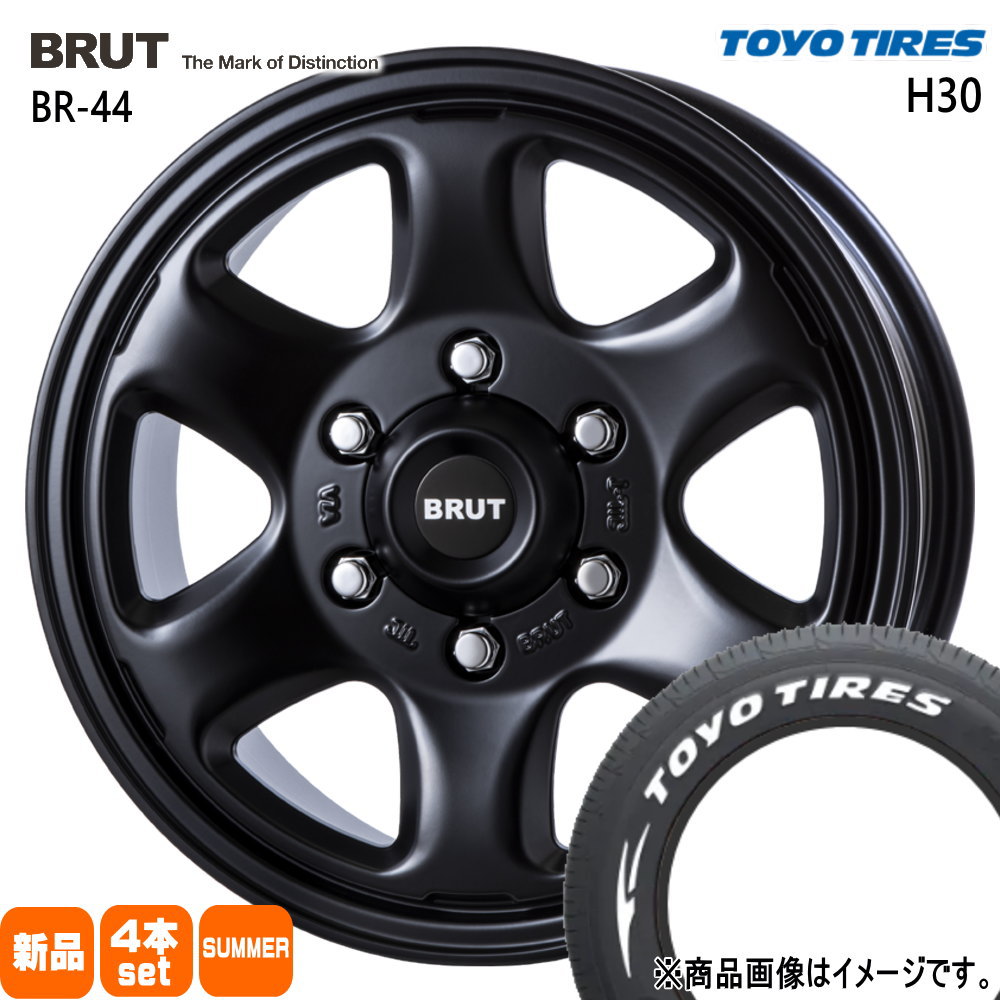 TOYO TIRES - 200系 御機嫌はやりっ児 専用  トーヨータイヤ 215/65R16 109/107R LT H30 夏用 朱夏タイア BRUT BR-44 車、バイク、自転車-タイヤ、ホイール