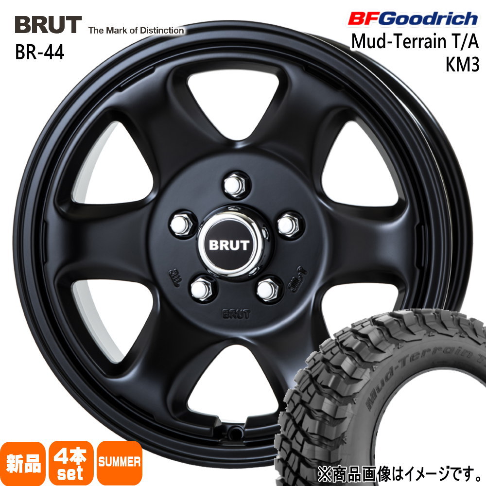 三菱 デリカD5 BFグッドリッチ 225/75R16 115/112Q LRE LT Mud-Terrain T/A KM3 夏用 サマータイヤ BRUT BR-44
