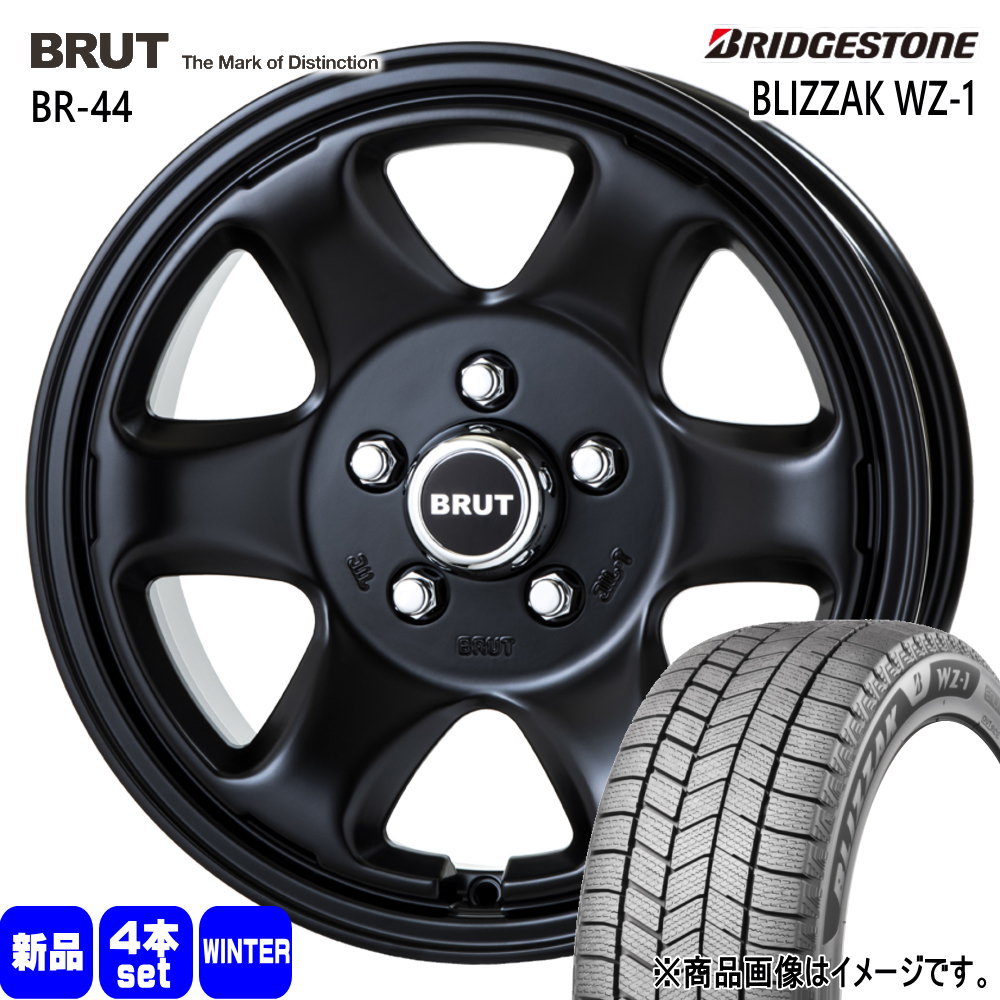ホンダ CR-Z フリード GB5/GB6  ブリヂストン 195/55R16 91Q XL BLIZZAK WZ-1 冬用 スタッドレスタイヤ BRUT BR-44