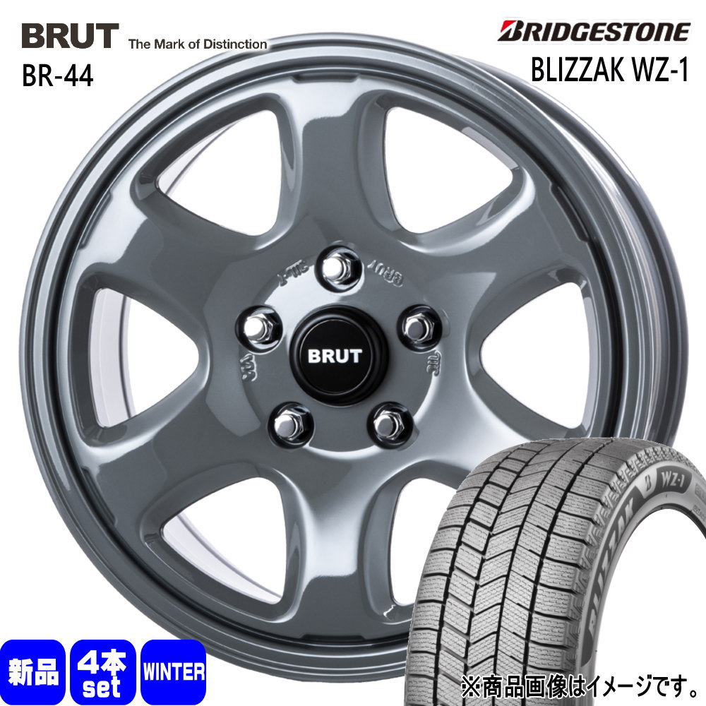 30系アルファード/T31エクストレイル ブリヂストン 225/60R17 99Q BLIZZAK WZ-1 冬用 スタッドレスタイヤ BRUT BR-44