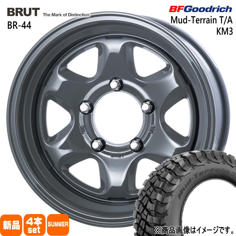BFグッドリッチ - JB74 ジムニーシエラ JC74 ノマド 225/75R16 115/112Q LRE LT Mud-Terrain T/A KM3 夏用 炎節タイア BRUT BR-44