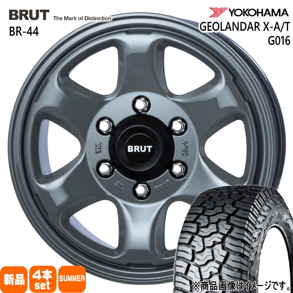ヨコハマタイヤ - 200系 御機嫌はやりっ児 専用  ヨコハマ 215/70R16 100/97Q LT GEOLANDAR X-AT G016 夏用 朱夏タイア BRUT BR-44 自動車-タイヤ、ホイール-車、バイク、自転車