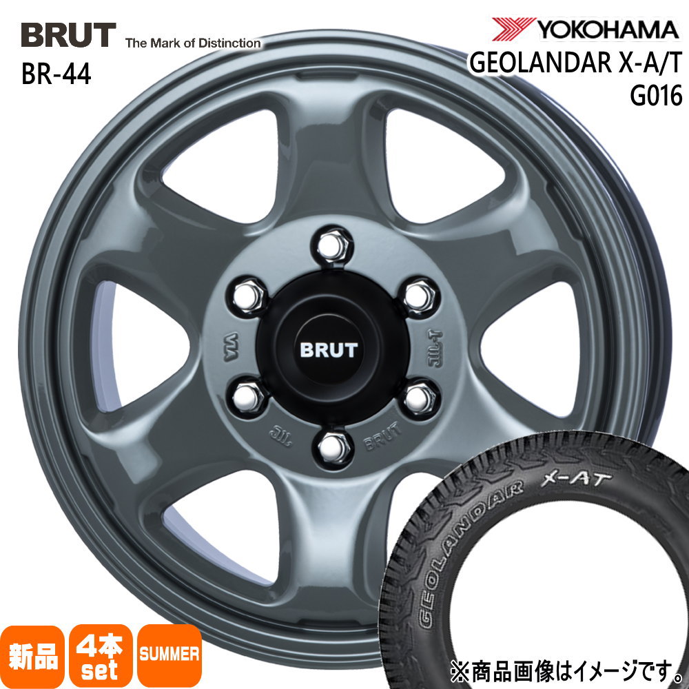 200系 ハイエース 専用  ヨコハマ 215/65R16 109/107Q LT GEOLANDAR X-AT G016 夏用 サマータイヤ BRUT BR-44