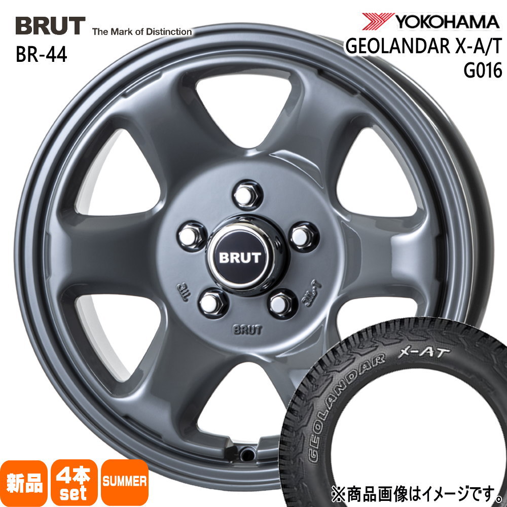三菱 デリカD5 ヨコハマ 235/70R16 104/101Q LT GEOLANDAR X-AT G016 夏用 サマータイヤ BRUT BR-44