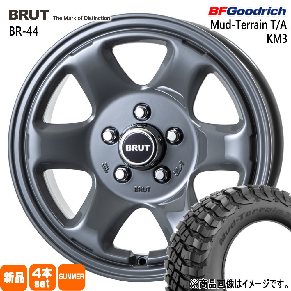 三菱 デリカD5 BFグッドリッチ 225/75R16 115/112Q LRE LT Mud-Terrain T/A KM3 夏用 サマータイヤ BRUT BR-44