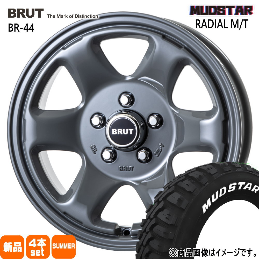 三菱 デリカD5 マッドスター 215/70R16 100T RADIAL MT 夏用 サマータイヤ BRUT BR-44