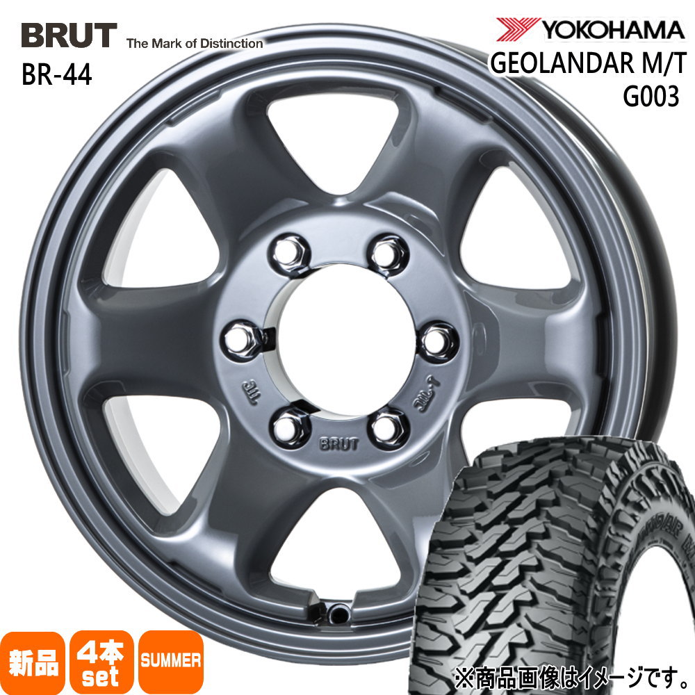ナロー 185系 サーフ 90系 プラド  ヨコハマ 235/85R16 120/116Q LT GEOLANDAR M/T G003 夏用 サマータイヤ BRUT BR-44