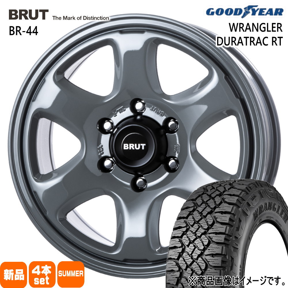トヨタ FJクルーザー ハイラックス プラド グッドイヤー 265/70R17 123/120S LT WRANGLER DURATRAC RT 夏用 サマータイヤ BRUT BR-44