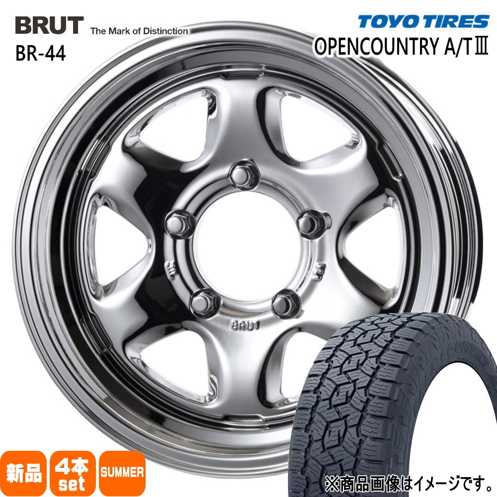 TOYO TIRES - JB74 ジムニーシエラ JC74 ノマド トーヨータイヤ 215/70R16 100T OPENCOUNTRY A/T3 夏用 朱夏タイア BRUT BR-44 夏タイヤ、ホイールセット-タイヤ、ホイール